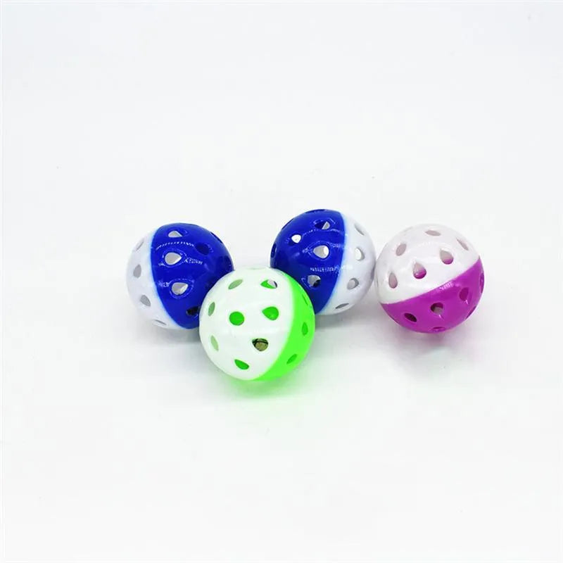 Parrot nibble training interactive tool 5-piece sliding ball set made from metal and plastic