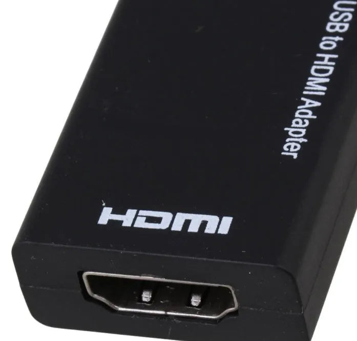 Black DisplayPort to HDMI adapter with 12cm cable for smartphone connection to television