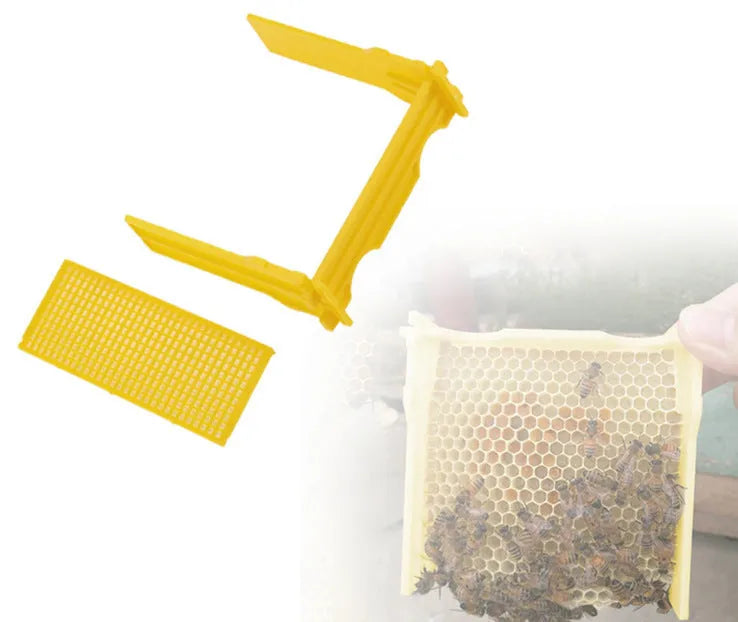 Three white EPS foam bee breeding boxes for beehive tool storage and organisation