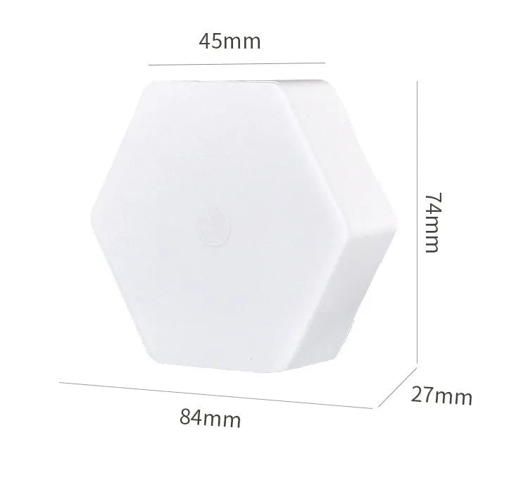 White wireless remote control pat light with compact rectangular design