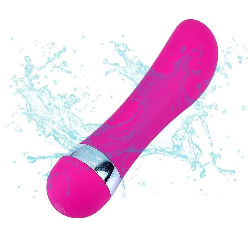 Realistic dildo sex toy for women showing six vibration style options and integrated plastic construction