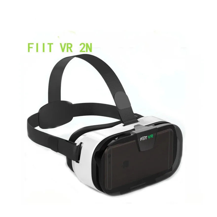 Black and white resin mobile phone VR helmet, 545g, 214*133*143mm, head-mounted 3D glasses