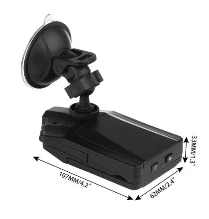 H198 HD six-light infrared night vision car DVR dashboard camera with 2.4 inch display screen