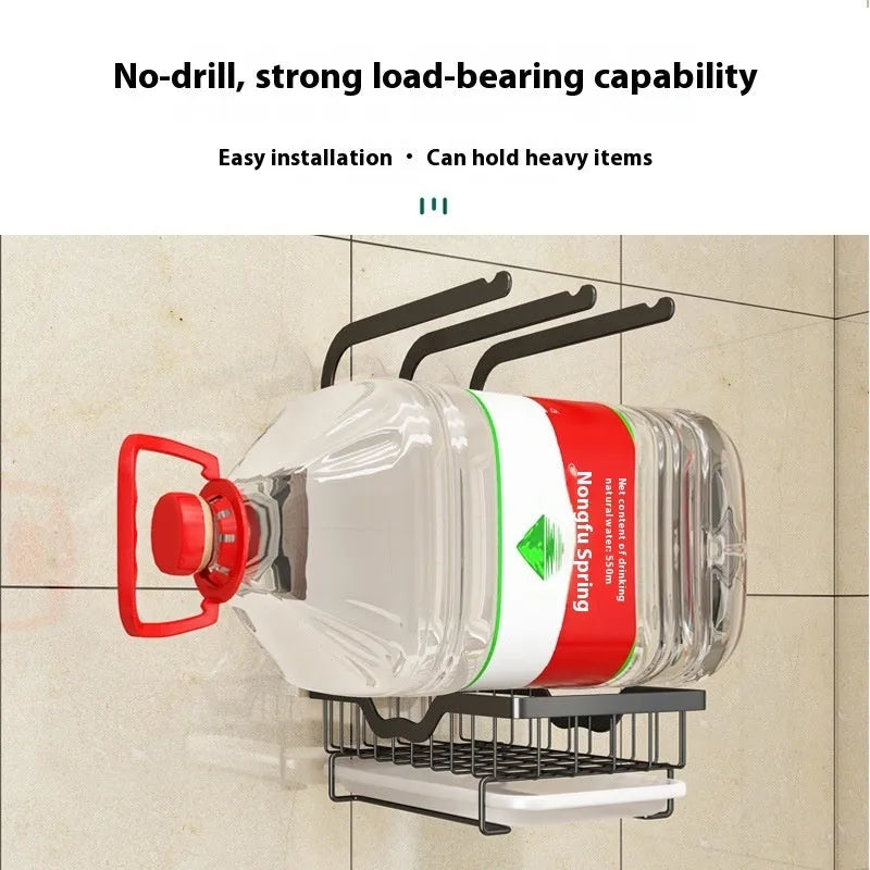 Foldable plastic kitchen draining rack in new Chinese style for wall or desktop mounting