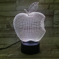 3D fruit-shaped night light with acrylic shade and touch control showing seven colour options
