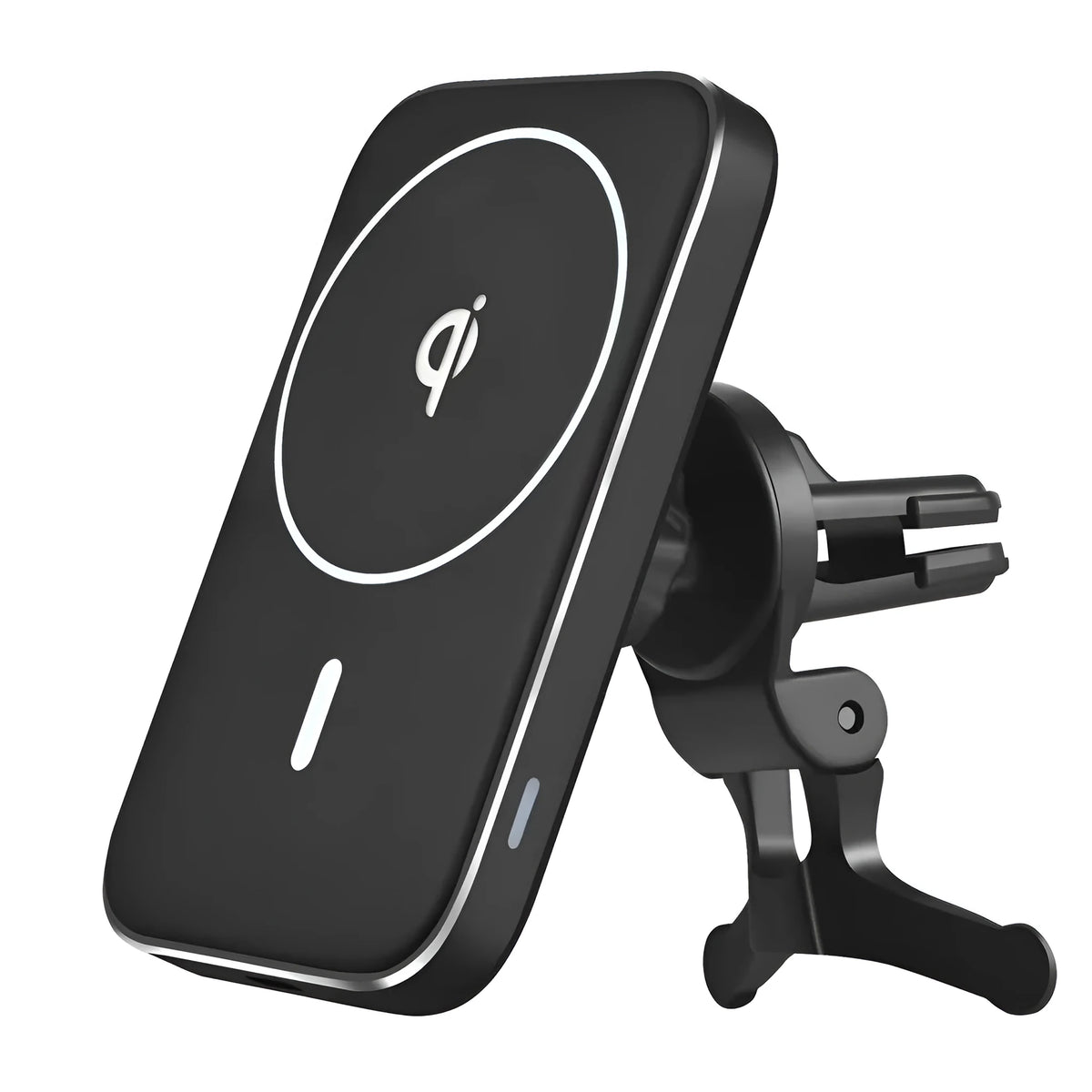 Black M6 car bracket magnetic wireless charger for mobile phones with USB connection