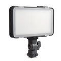 Shenniu M150 ultra-thin aluminium LED video light panel for mobile phone and camera photography.
