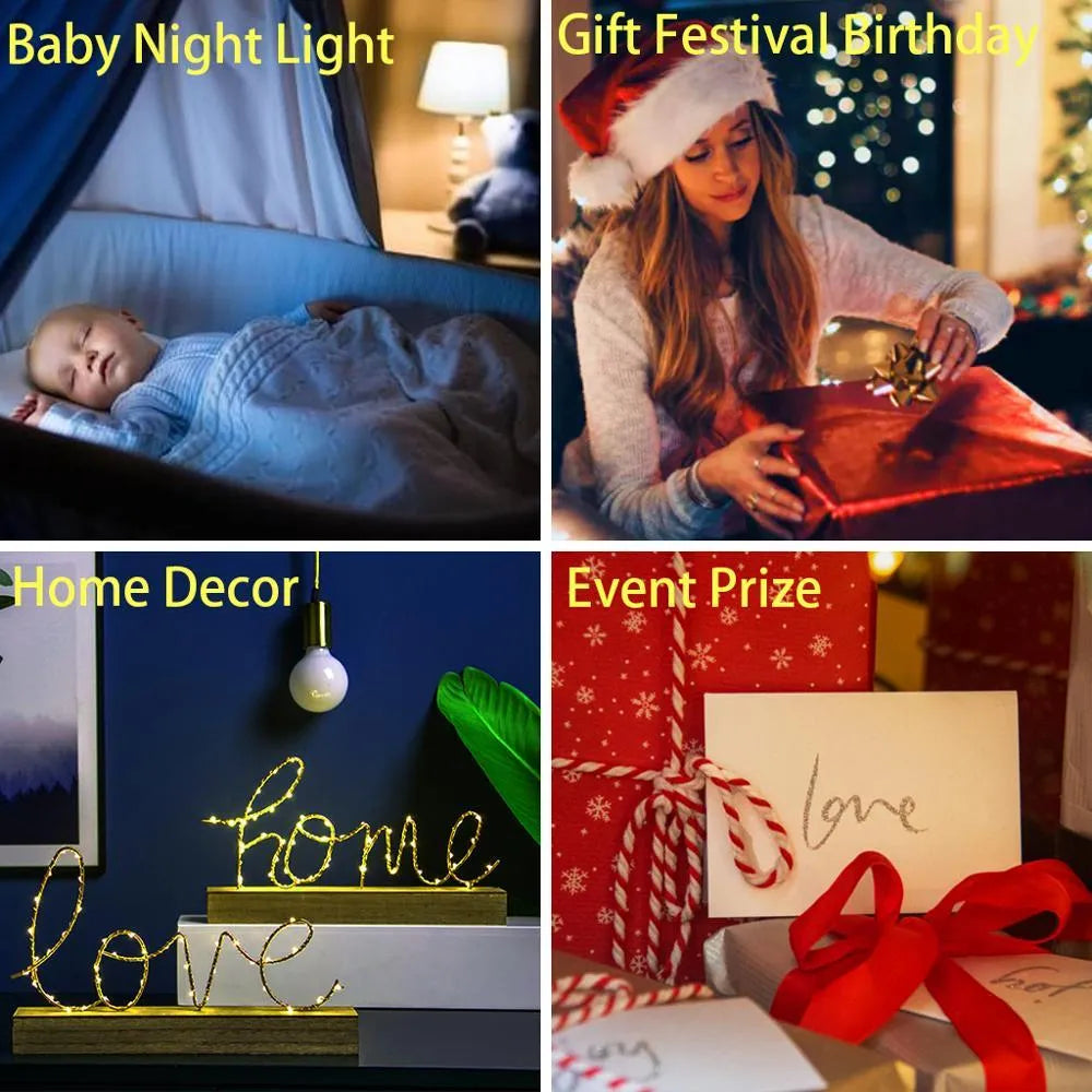 Acrylic 3D night light with European styling and LED illumination