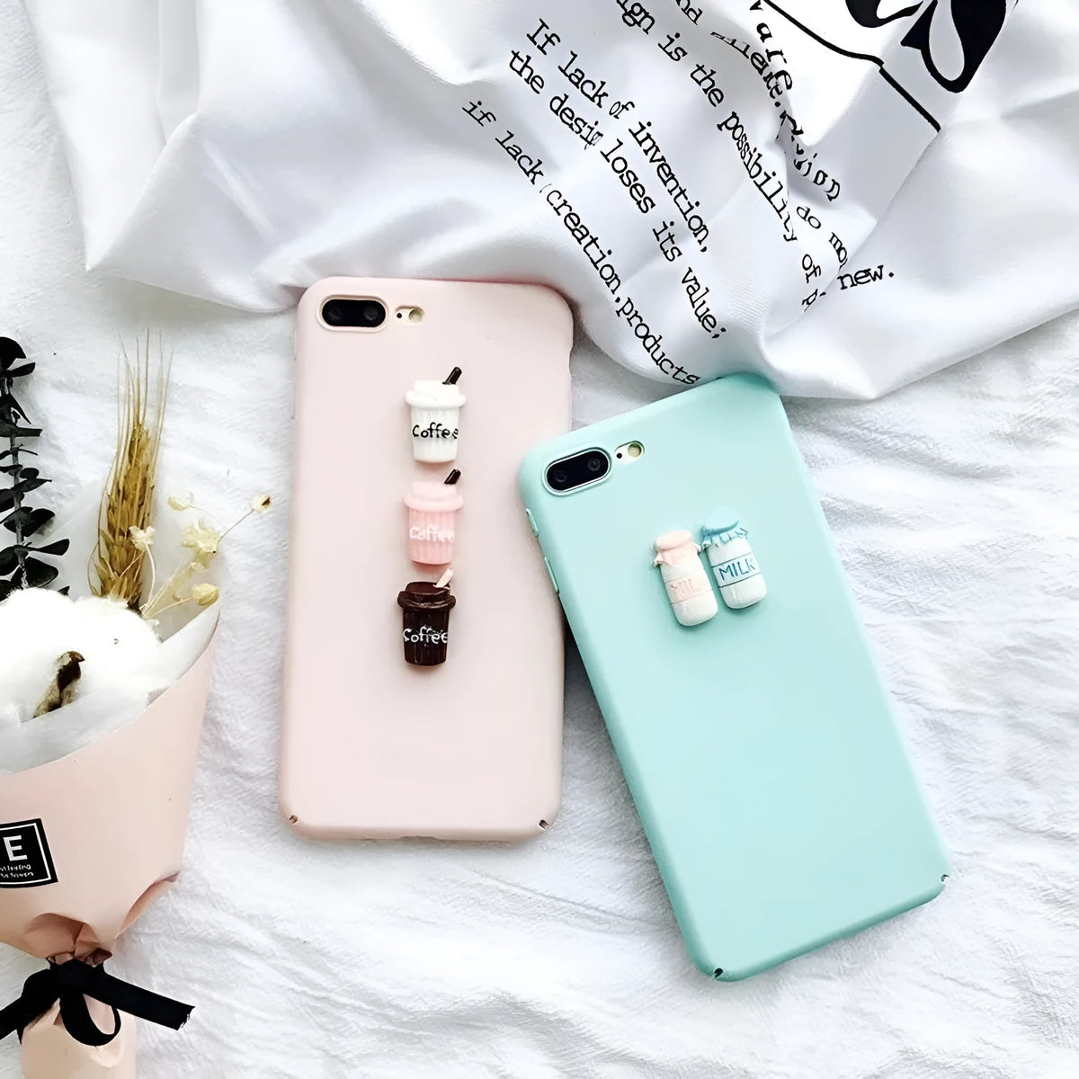 Soft silicone cartoon cat phone case with 3D design for iPhone models in multiple colours