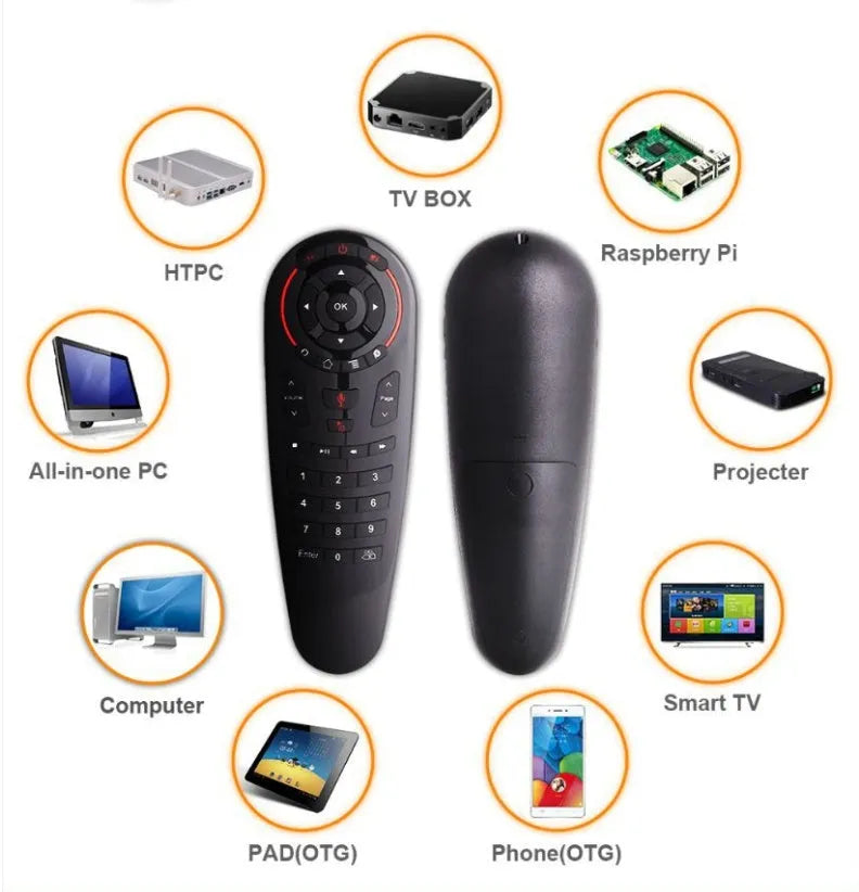G30 AIR MOUSE wireless keyboard remote control with Nano USB receiver for smart TVs