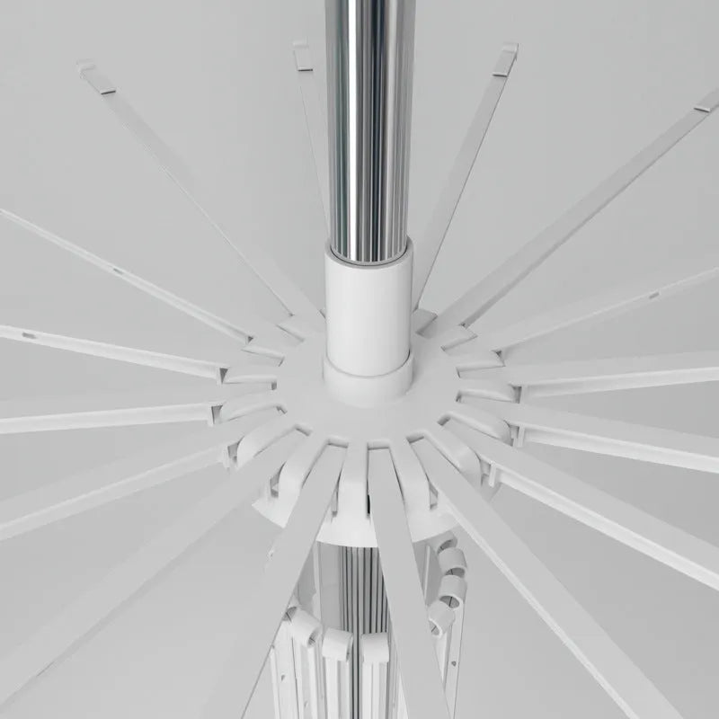 Stainless steel three-layer drying rack with plastic clips for socks, trousers, and tie drying