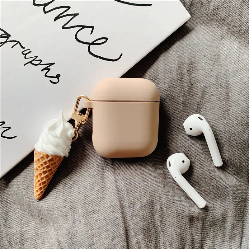 Silicone protector cases for Apple AirPods 2 in assorted photographic colours.