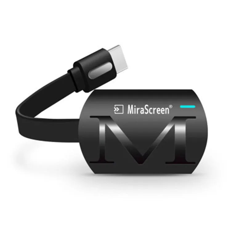 Black USB HDMI dongle for Android phone screen mirroring to TV with 1080p output