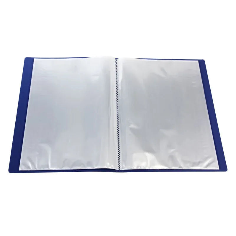 A4 plastic information book folder with 20 to 100 pages for document display
