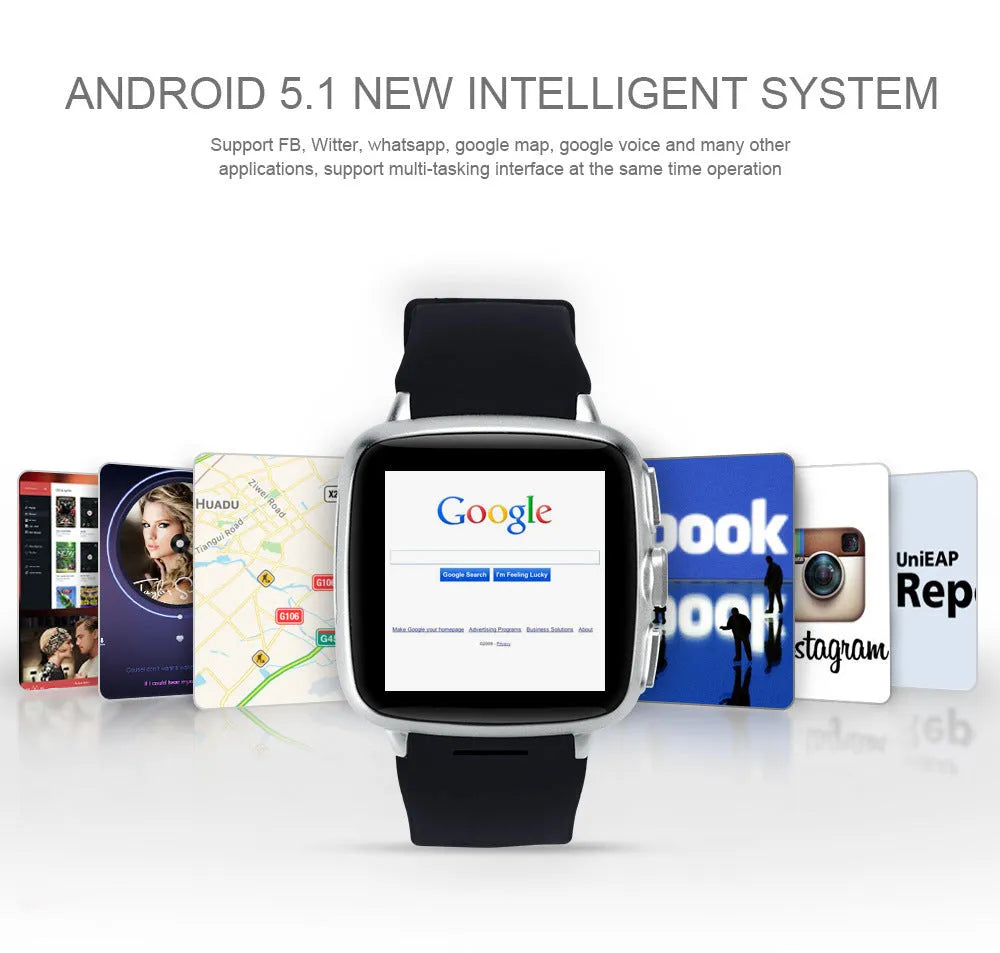 Z01 smart watch with a black strap and a round 1.54-inch touch screen display.