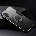 Iron Man magnetic phone case for Samsung Galaxy phones in black, blue, and red colours