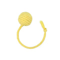 Colourful cat toy ball with rope and internal bell in small and medium sizes.