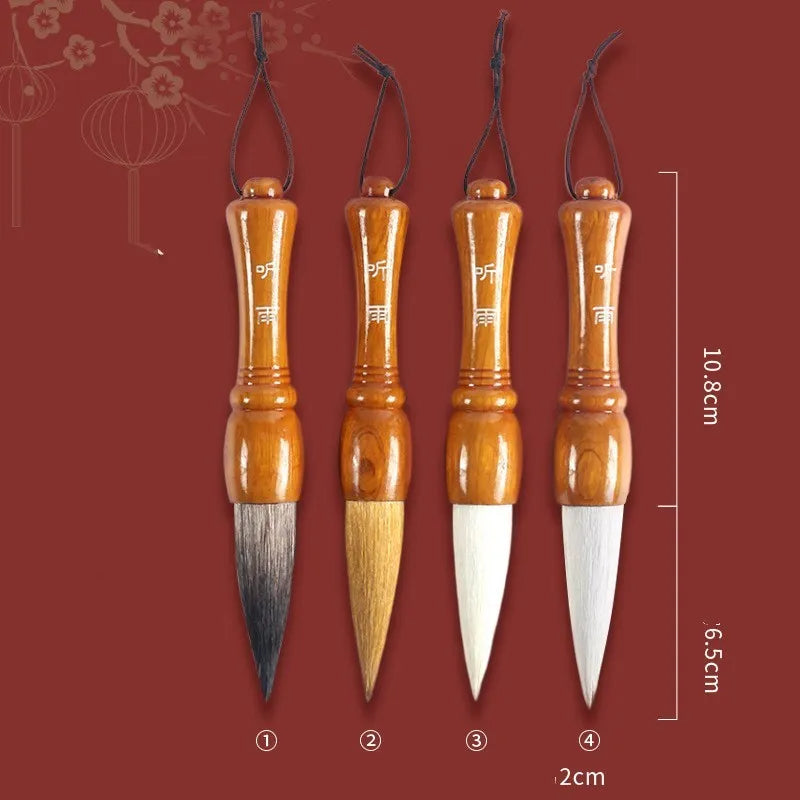Large traditional Chinese painting brush with sheep and wolf hair bristles for calligraphy and ink wash painting