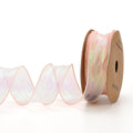 Fishtail yarn mesh decorative ribbon with wave pattern in multiple colour options