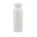 Green drop-resistant melamine plastic vase with a 7.2cm base for home or office decoration.