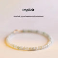 Korean style retro jade bracelet with ball design showing multiple size options