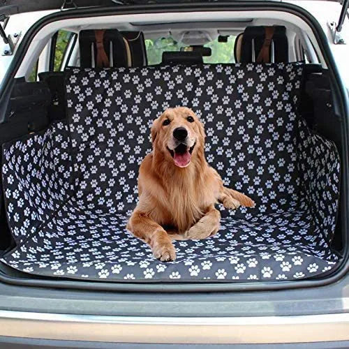 Paw Print Oxford cloth dog car mat for SUV boot or trunk, waterproof anti-dirty pet mat