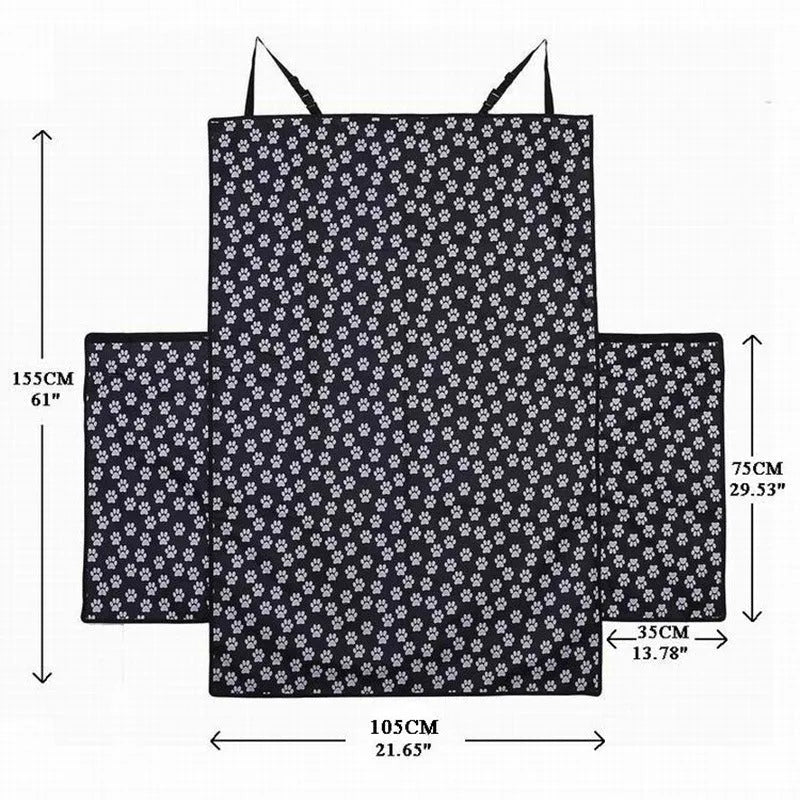 Paw Print Oxford cloth dog car mat for SUV boot or trunk, waterproof anti-dirty pet mat