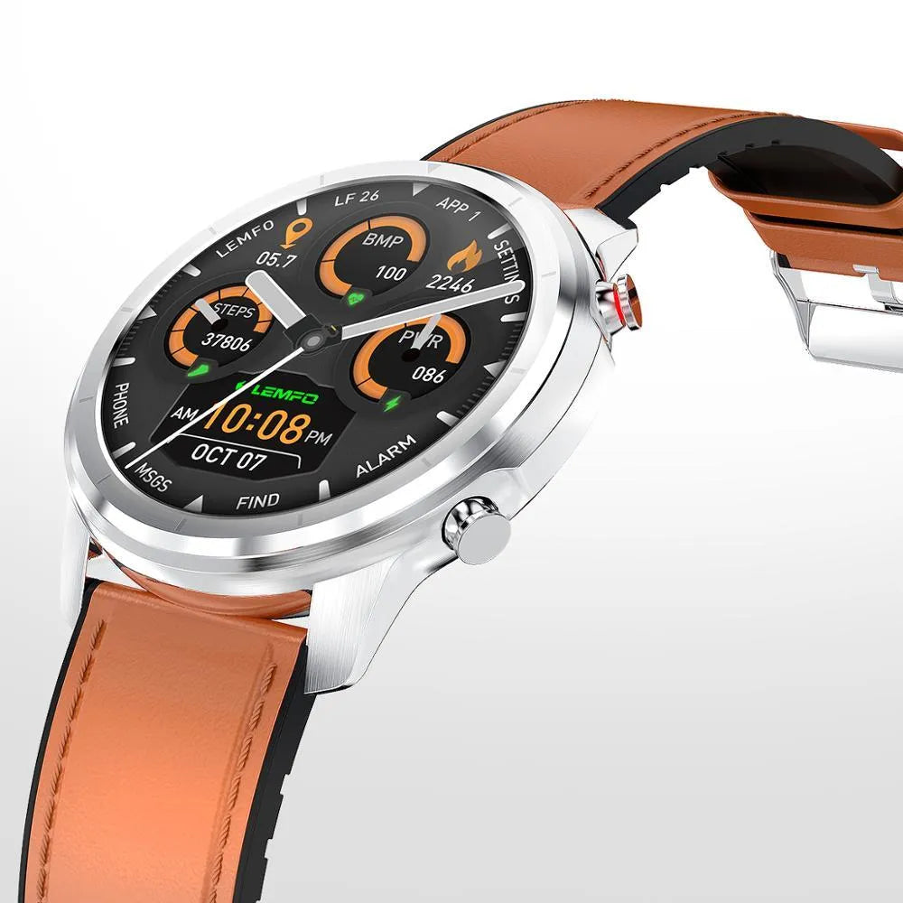 LEMFO LF26 smart bracelet with 1.3-inch screen in black and brown colour options