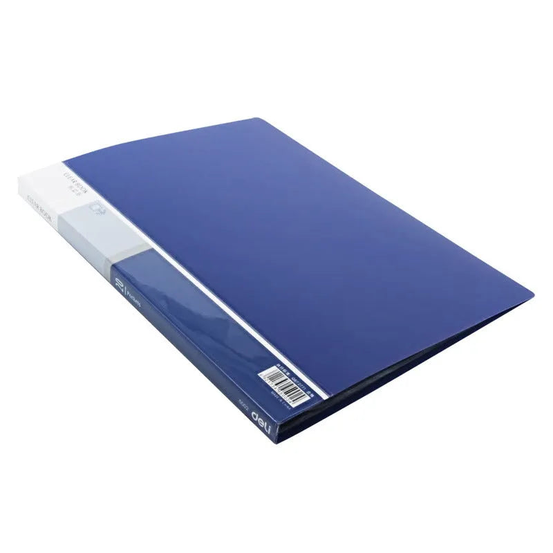 A4 plastic information book folder with 20 to 100 pages for document display
