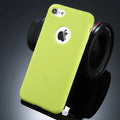 Soft silicone TPU iPhone case in candy colours showing plain back design