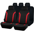 Polyester eyelet fabric car seat cover set with sponge padding in blue colour option