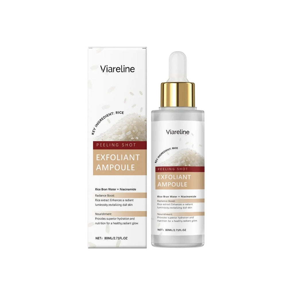 80ml bottle of exfoliating facial toner liquid for cleansing and hydrating skin.