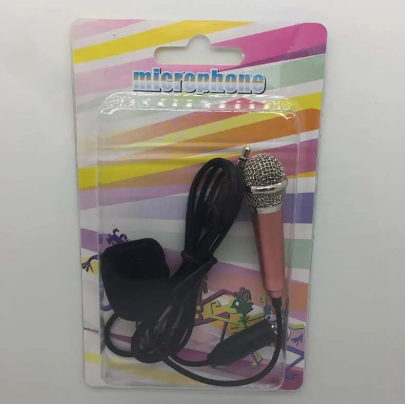 T3 Mini wired condenser microphone in silver with 3.5mm jack for Android phones.