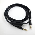 Black universal game headset audio cable with oxygen-free copper wiring