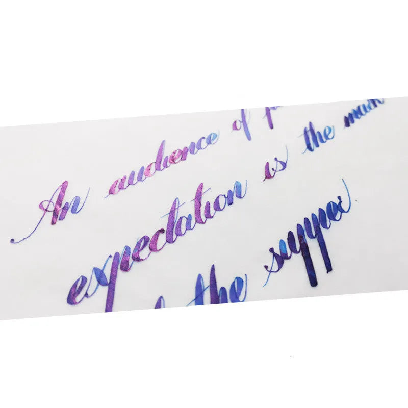 Bottle of strong sheen gradient ink with gold powder effects for fountain and dip pens