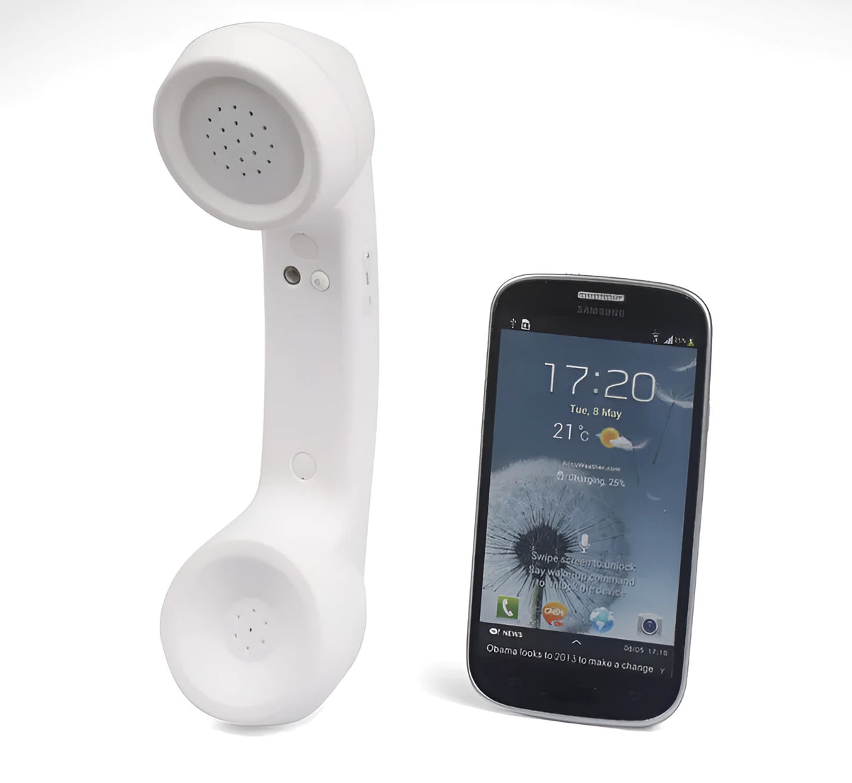 Bluetooth wireless microphone headset in black with hanging ear design and bilateral stereo