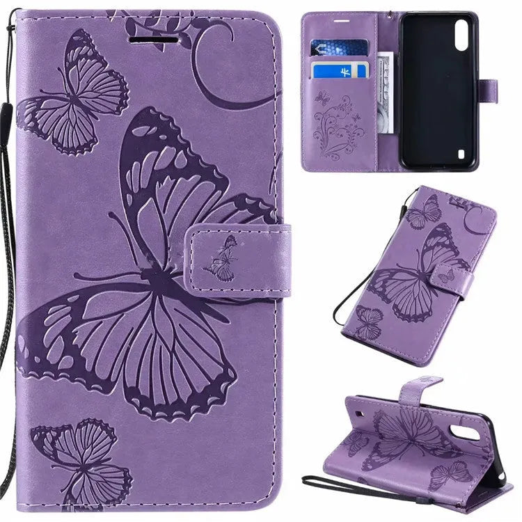 Xiaomi Butterfly wallet-style mobile phone case in a solid colour showing Pu leather flap and TPU inner shell