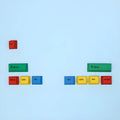 Hall DIY PS theme mechanical keyboard keycap set in blue and white or grey and white colour options