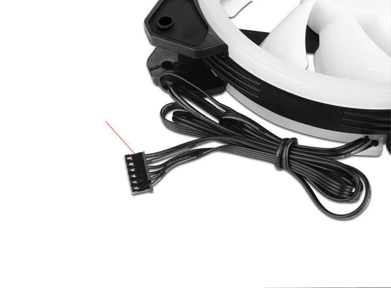 Camouflage pattern 12cm PC chassis fan with illuminated RGB lights