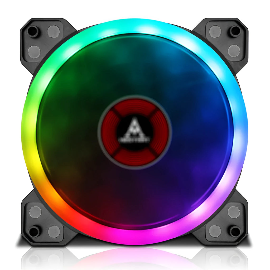 Camouflage pattern 12cm PC chassis fan with illuminated RGB lights