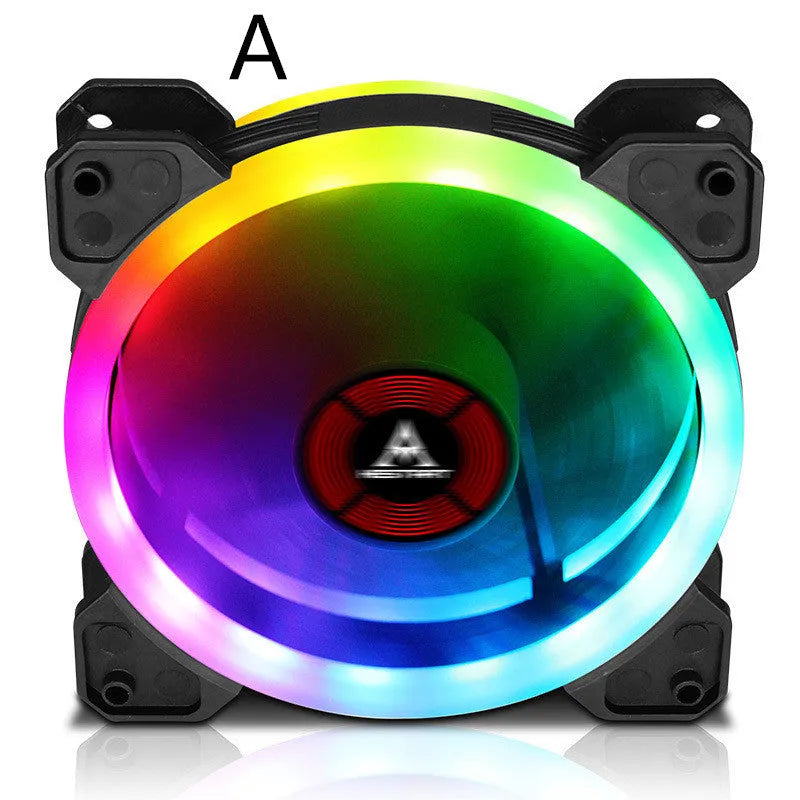 Camouflage pattern 12cm PC chassis fan with illuminated RGB lights