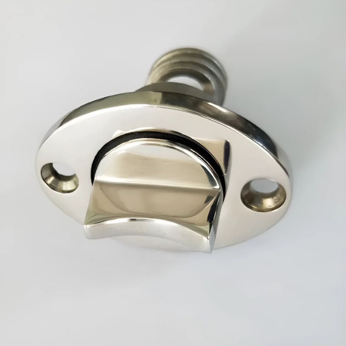Stainless steel marine water plug for ship and yacht drainage systems showing corrosion resistant construction