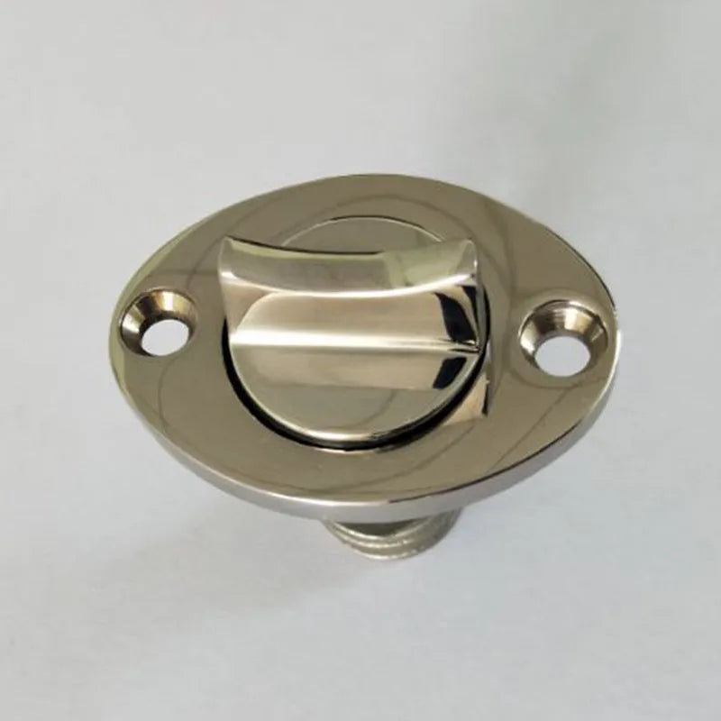 Stainless steel marine water plug for ship and yacht drainage systems showing corrosion resistant construction