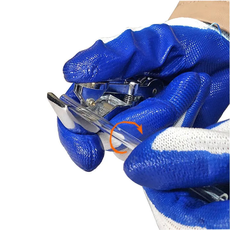 Zinc alloy glass tube cutter with 45mm cutting capacity for laboratory glass tubing