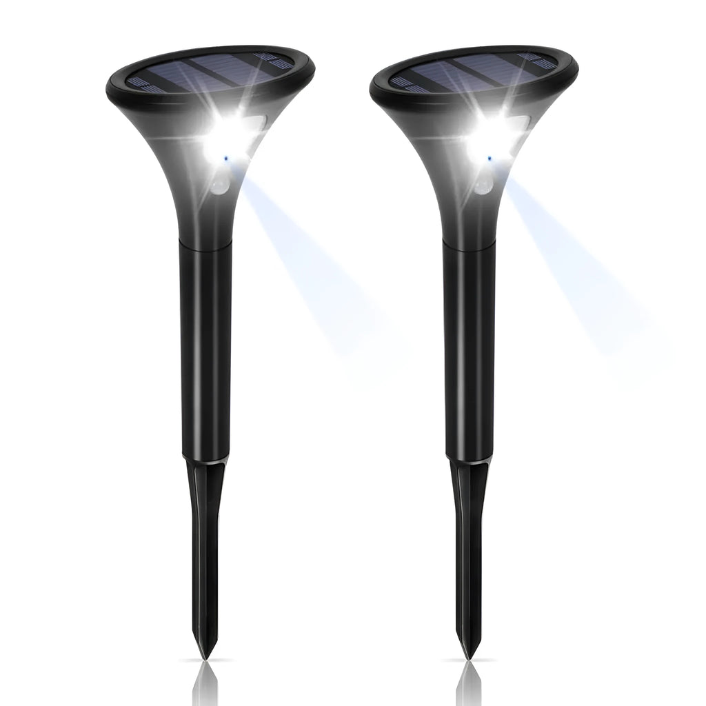 Solar induction ground plug light for outdoor garden with choice of 5000K or 3000K colour temperature