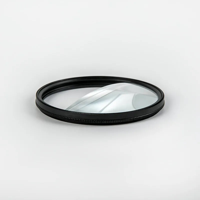 77mm half moon mirror SLR camera filter with rotatable design for split focus photography effects