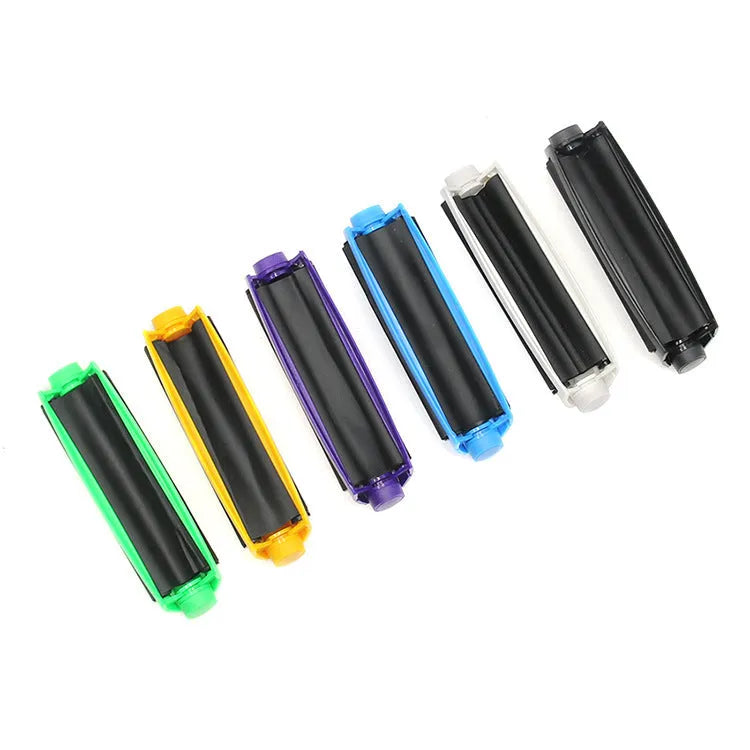 Manual plastic cigarette maker device for 110mm tobacco cloth in multiple colour options