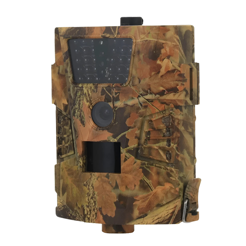 Orchard surveillance camera with motion sensor and infrared night vision for farm security