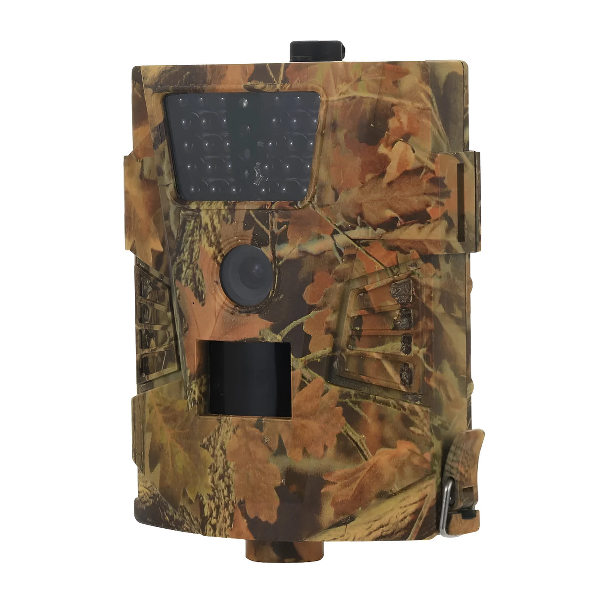 Orchard surveillance camera with motion sensor and infrared night vision for farm security