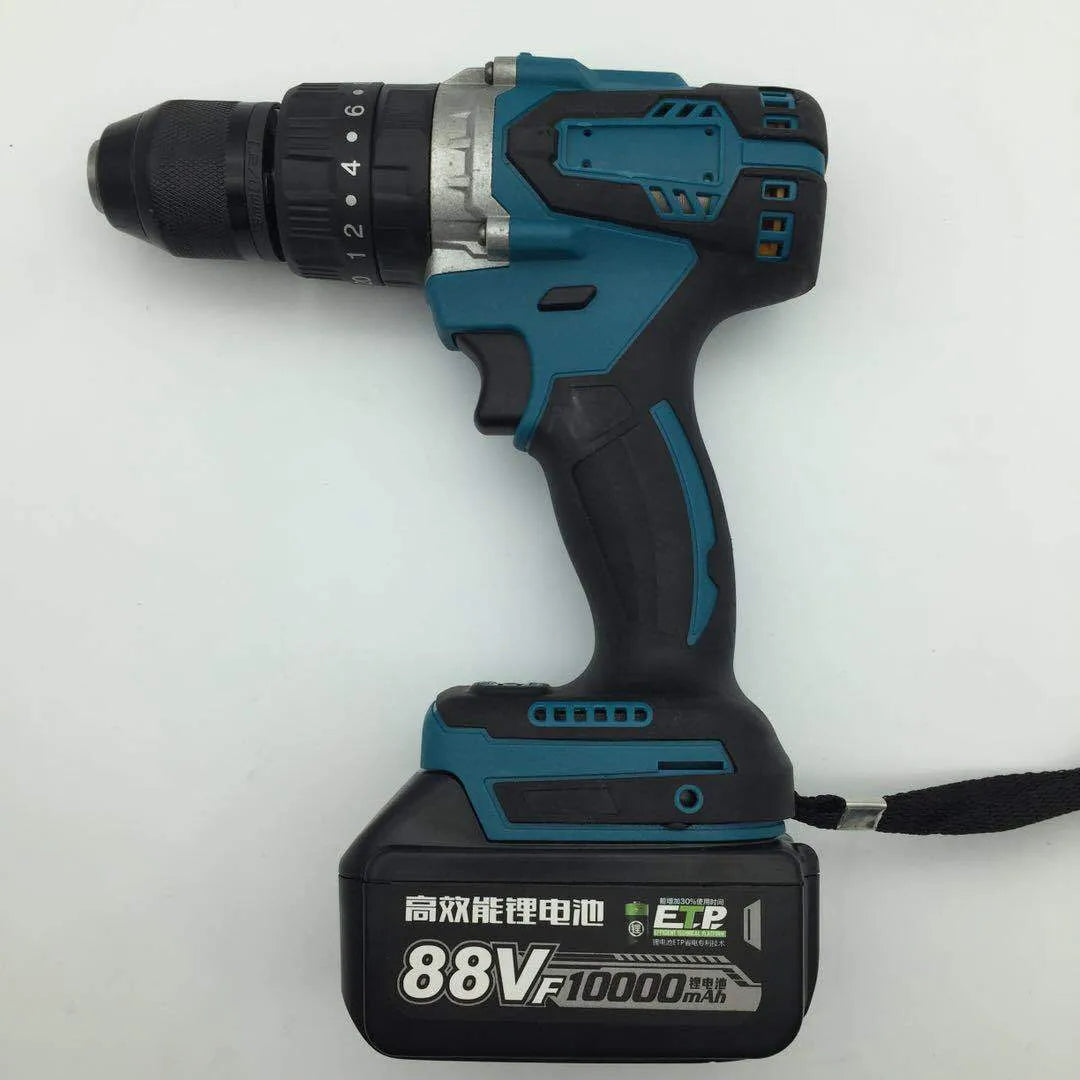 21V cordless electric impact drill and screwdriver with 13mm chuck and rechargeable lithium battery